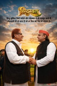 Azam Khan और Akhilesh Yadav हिन्दू मुस्लिम एकता की मिसाल